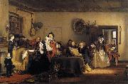 Sir David Wilkie Reading the Will oil painting artist